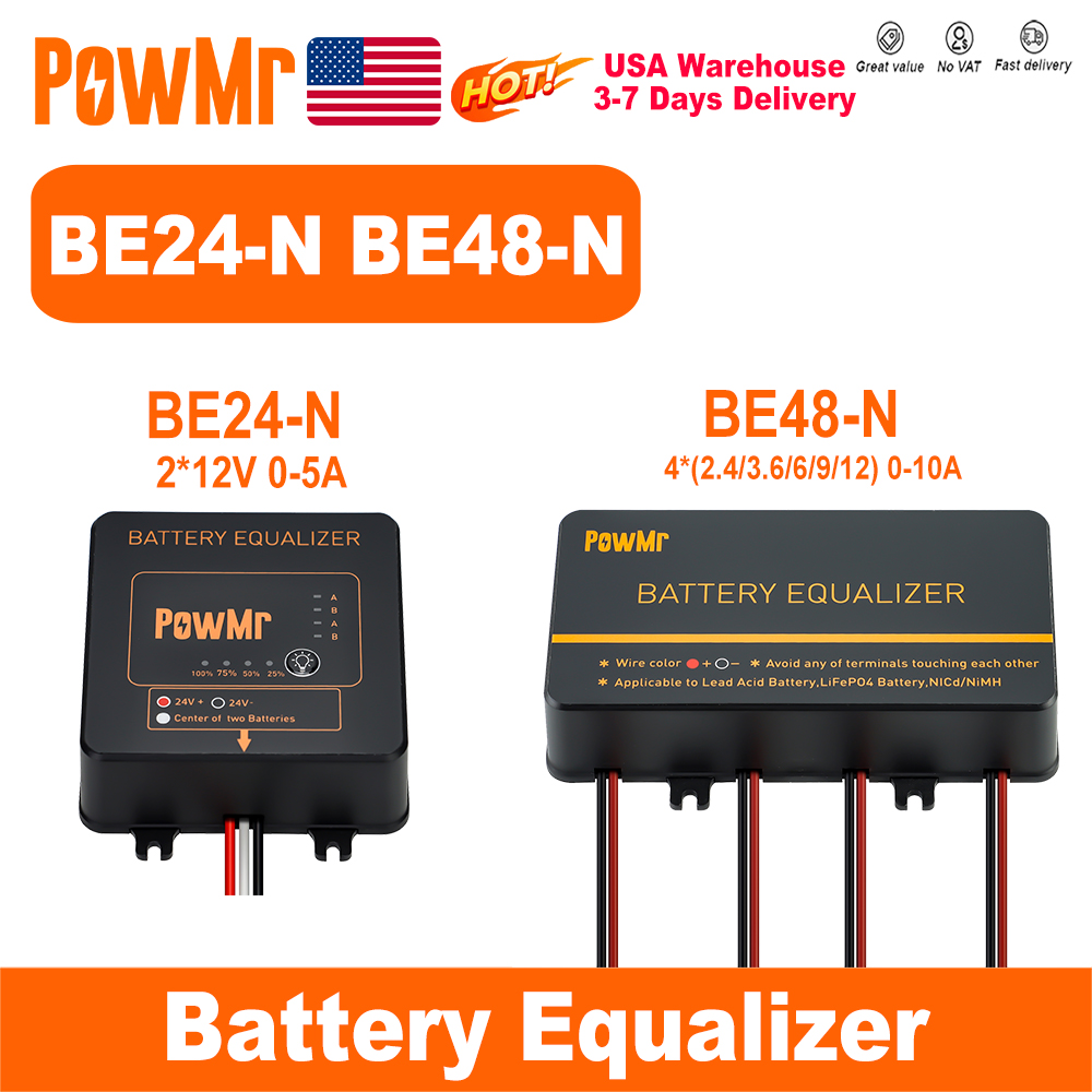 Battery Equalizer Balancer - PowMr USA 24V 48V Balanser Baterii