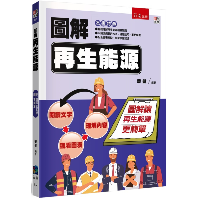 Renewable Energy Book - Ilustracja energii odnawialnej Huajian Wunan 9786263932029