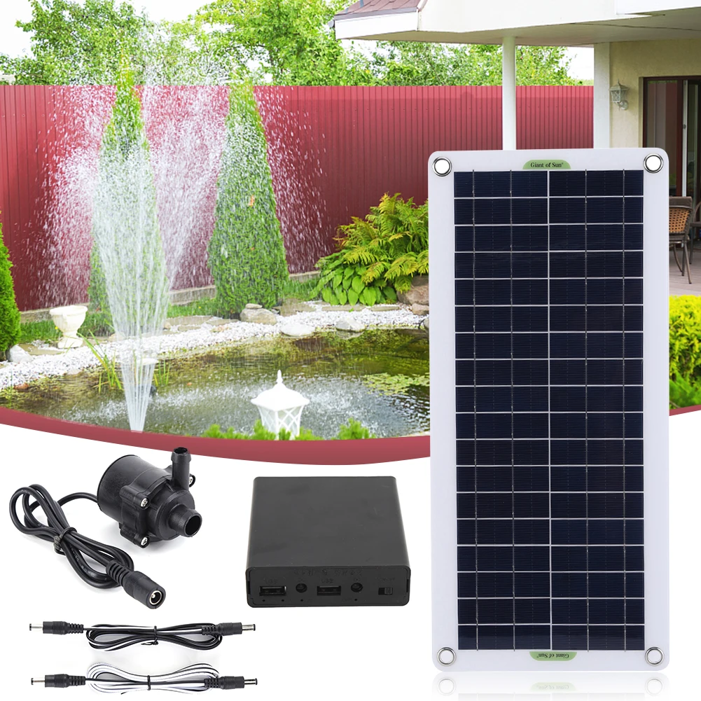 Solar Panel Monocrystalline - Zestaw pompy wodnej solarnych 30W 800L/H