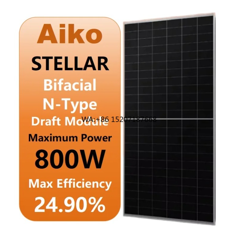 Solar Panel Monocrystalline - Dwustronny, dwuwarstwowy panel słoneczny z monokrystalicznymi